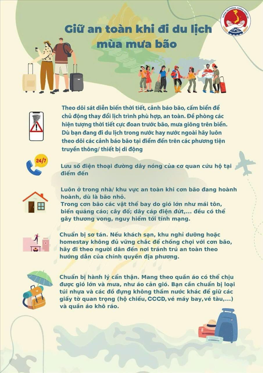 Hướng dẫn đảm bảo an toàn trước mưa lớn, lũ, ngập lụt, lũ quét và sạt lở đất trong dịp nghỉ lễ Quốc khánh 2-9