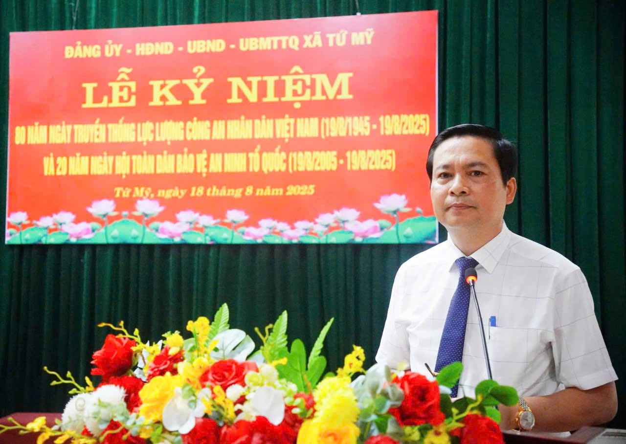 Xã Tứ Mỹ: Kỷ niệm 80 năm Ngày Truyền thống lực lượng Công an Nhân dân