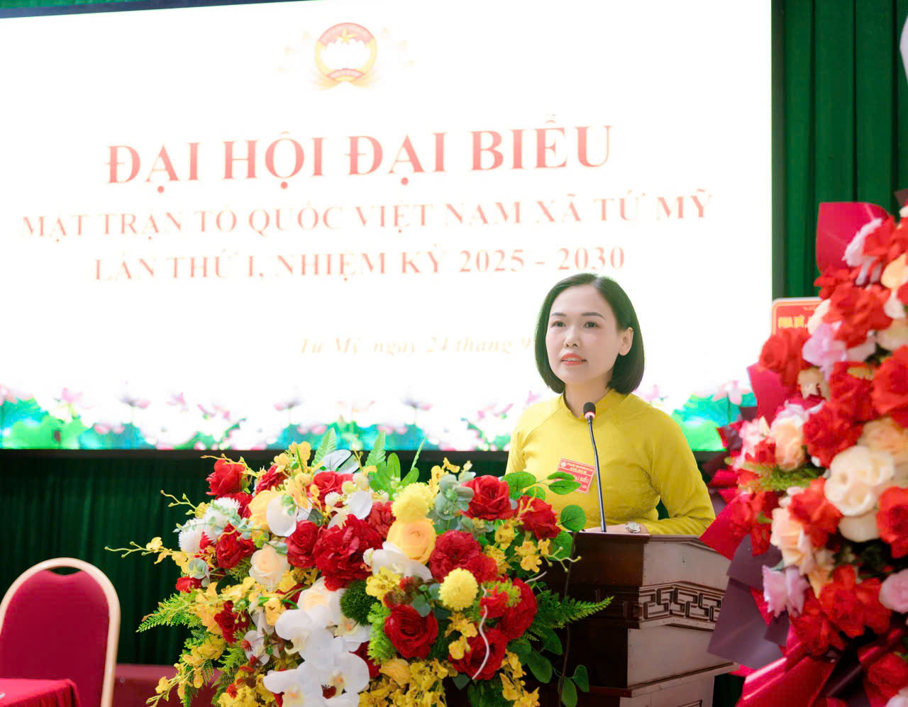 Đại hội đại biểu Mặt trận Tổ quốc xã Tứ Mỹ lần thứ nhất thành công rực rỡ