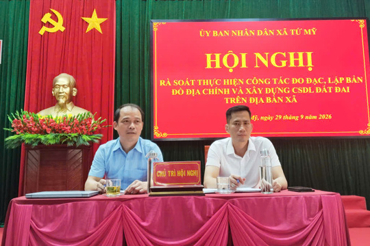 Tứ Mỹ đẩy nhanh tiến độ xây dựng cơ sở dữ liệu đất đai
