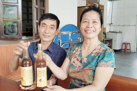 Làm giàu dưới chân núi Mồng Gà từ nghề chăn nuôi ong lấy mật 