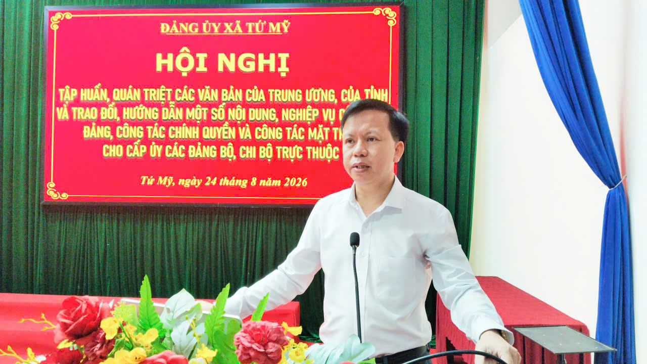 Tứ Mỹ tập huấn, quán triệt các văn bản của Trung ương, của tỉnh và ...