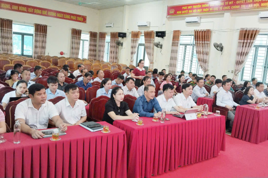 Xã Tứ Mỹ tham gia Hội nghị trực tuyến toàn quốc sơ kết 1 năm vận hành mô hình tổ chức tổng thể của hệ thống chính trị, mô hình chính quyền 3 cấp 