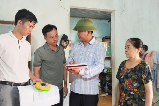 Tứ Mỹ kiểm đếm tài sản phục vụ dự án nâng cấp đường huyện ĐH.63