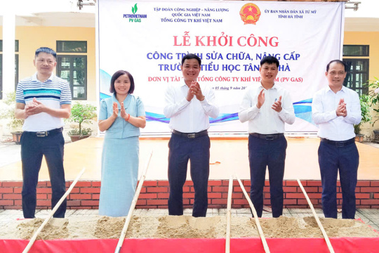 Khởi công công trình 18 tỷ đồng tại Phân hiệu 1 Trường Tiểu học Tứ Mỹ