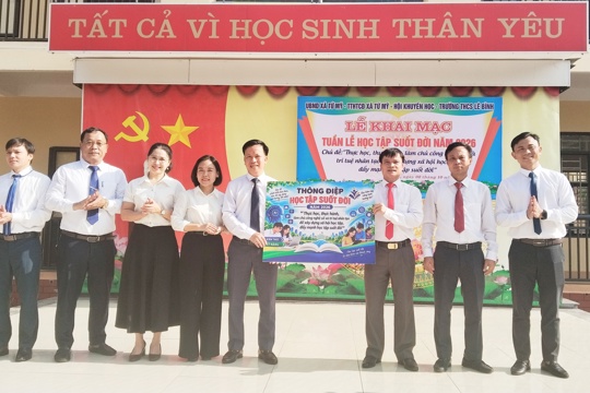 Tứ Mỹ khai mạc Tuần lễ hưởng ứng học tập suốt đời năm 2026 