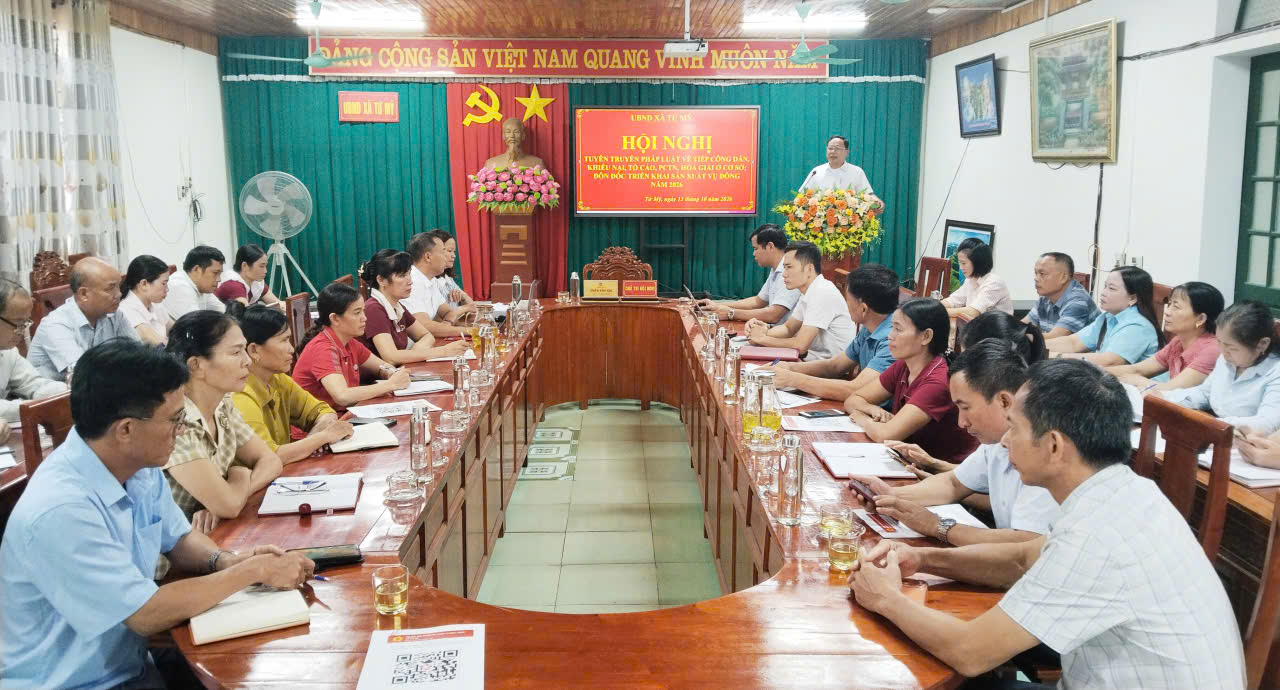 Tứ Mỹ tuyên truyền pháp luật về tiếp công dân, khiếu nại, tố cáo và phòng, chống tham nhũng