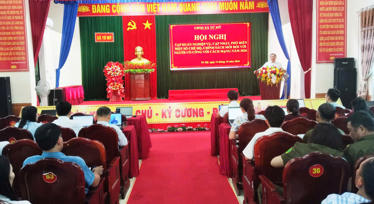 Tứ Mỹ tập huấn nghiệp vụ, cập nhật chính sách người có công