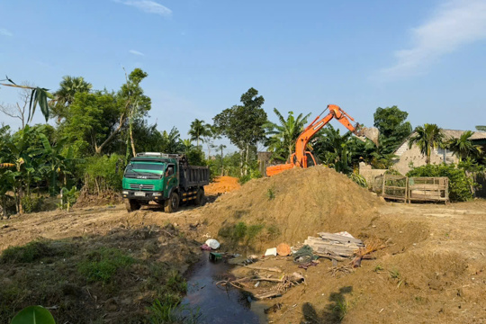 Cuối tuần rộn ràng khí thế xây dựng nông thôn mới ở Tứ Mỹ