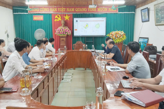 Xã Tứ Mỹ nghe và cho ý kiến đối với dự thảo quy hoạch chung đến năm 2050