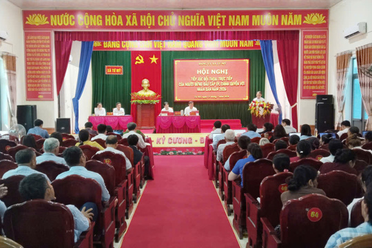 Xã Tứ Mỹ tổ chức Hội nghị đối thoại trực tiếp giữa người đứng đầu cấp ủy, chính quyền với Nhân dân năm 2026