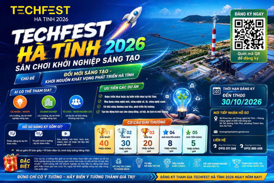  TECHFEST Hà Tĩnh 2026 - Sân chơi khởi nghiệp sáng tạo 