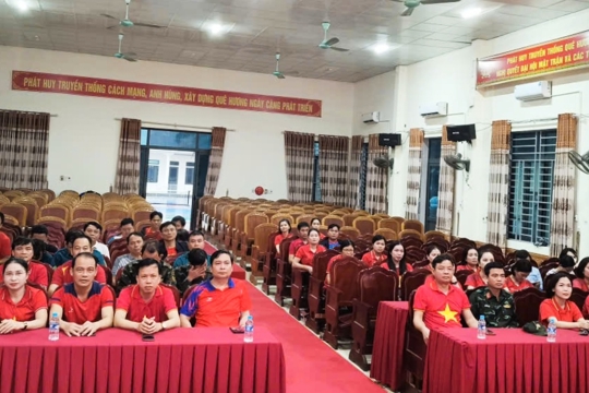 Tứ Mỹ hưởng ứng Ngày hội toàn dân tập luyện thể thao