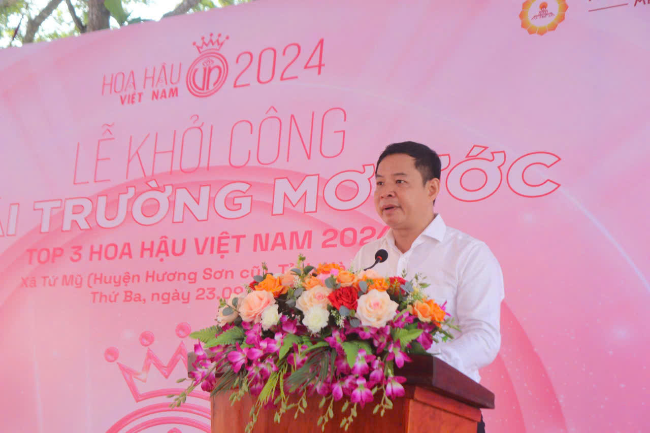 Xã Tứ Mỹ: Khởi công tu bổ các hạng mục Trường THCS Hồ Tùng Mậu 